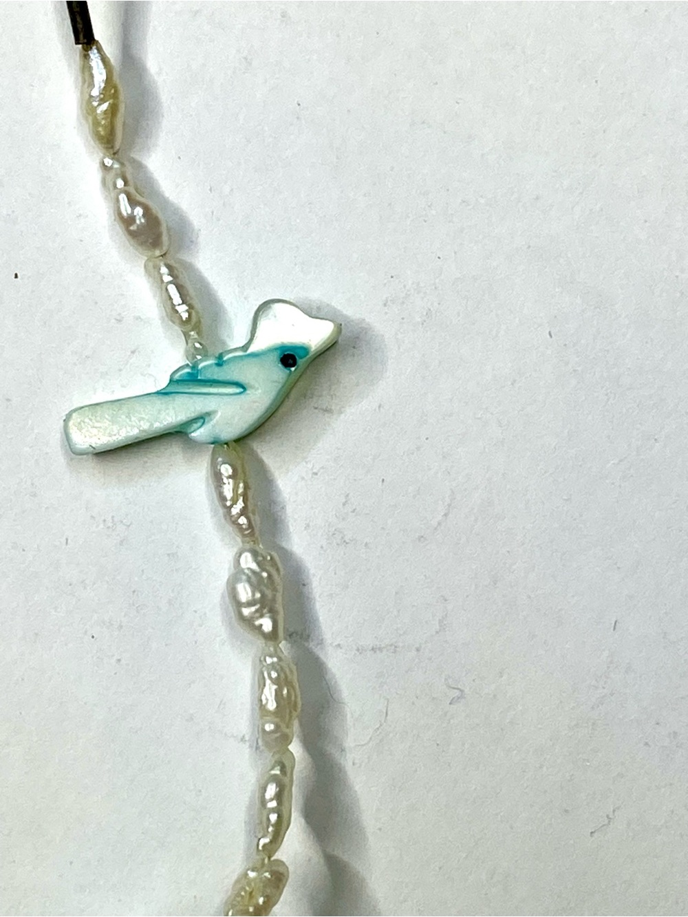 Seafoam Pearl Spike Necklace - Women Jewelry - Picture 2 of 2